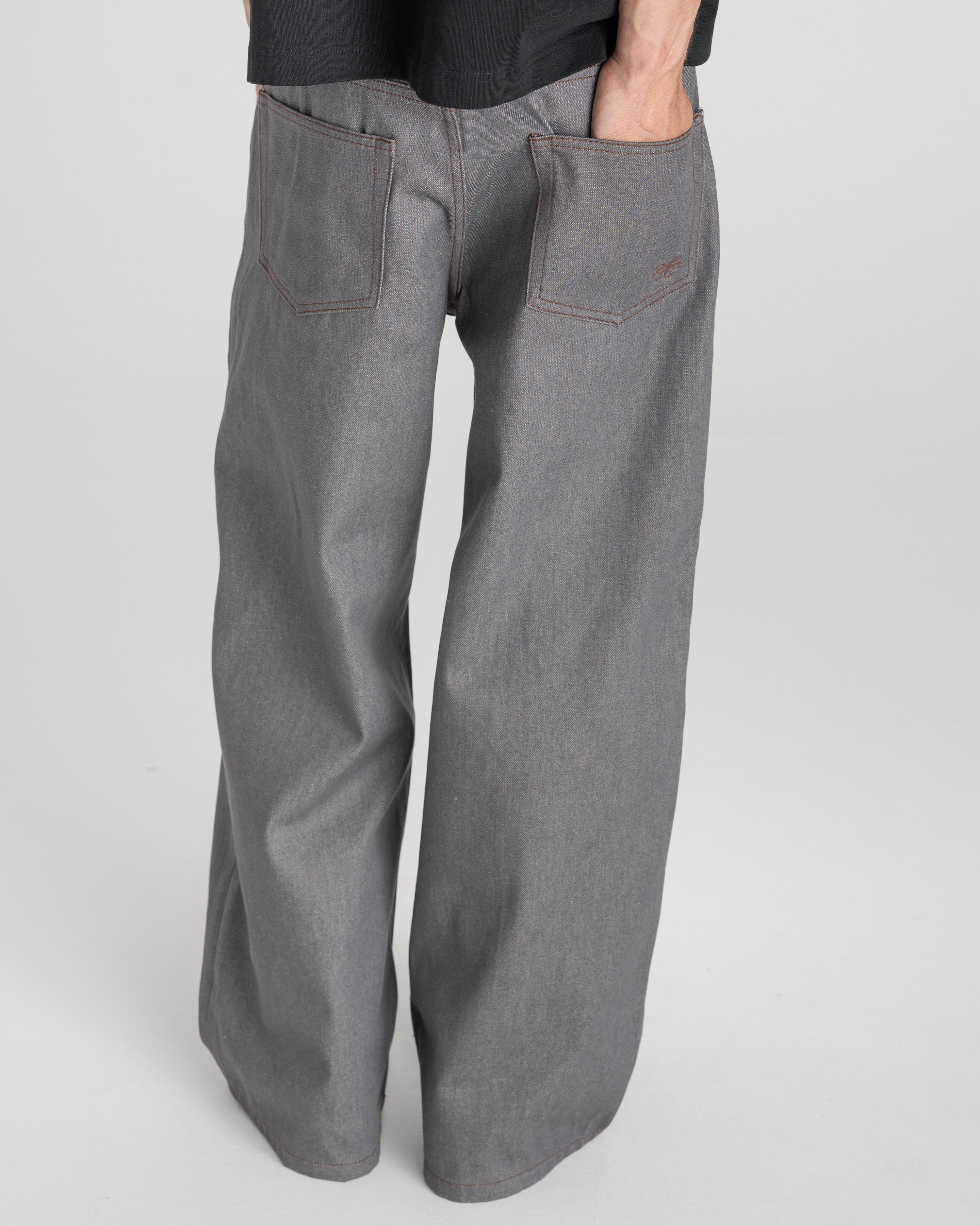 Raw Selvedge Denim Jeans grey